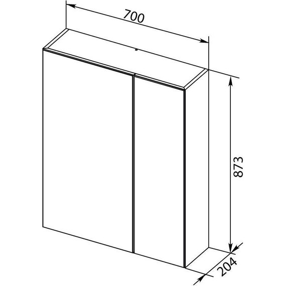 Зеркало-шкаф Aquanet Йорк 70 см 202088, белый - фото 5