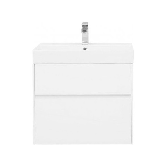 Тумба подвесная с раковиной Aquanet Бруклин 70 см 203959, белый - фото 3