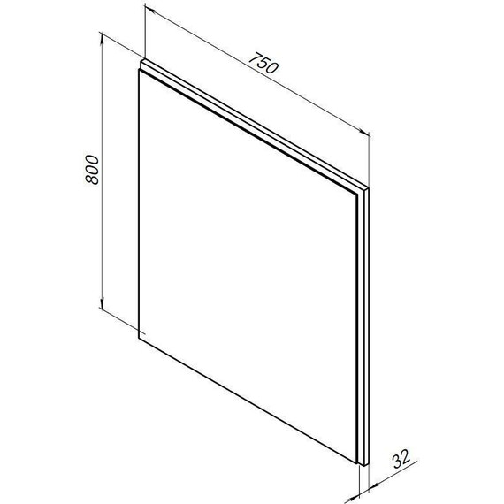 Зеркало Aquanet Nova Lite 75 см 242258, дуб рошелье - фото 9