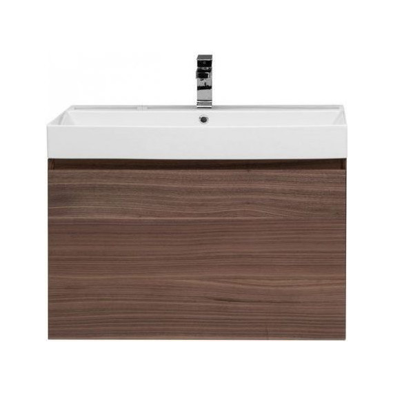 Тумба подвесная с раковиной Aquanet Нью-Йорк 85 см 203947, орех - фото 5