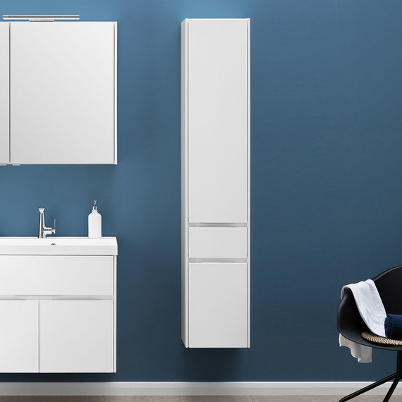 Пенал подвесной Aquanet Латина 35 см 179606, белый - фото 6