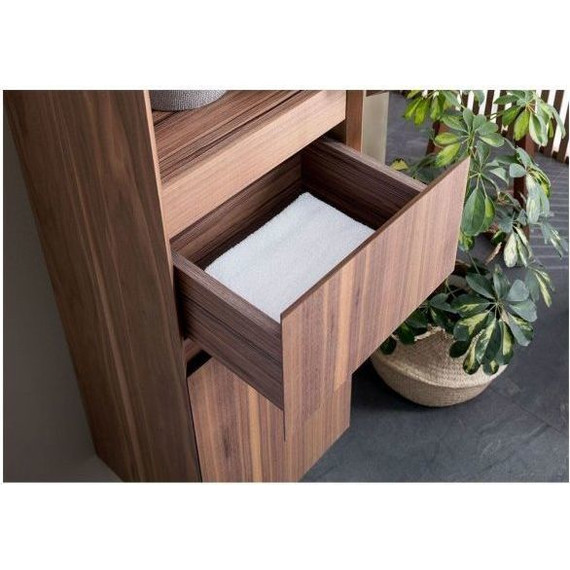 Пенал подвесной Aquanet Нью-Йорк 35 см 203956, орех - фото 8