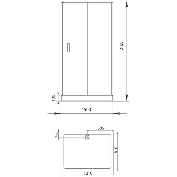 Душевое ограждение Aquanet Alfa NAA1131 150x80 см, хром/прозрачное - фото 5