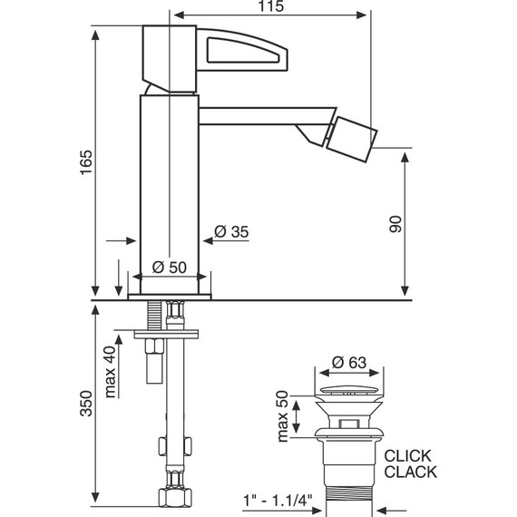 Смеситель для биде Emmevi Ade CR78004LA - фото 2