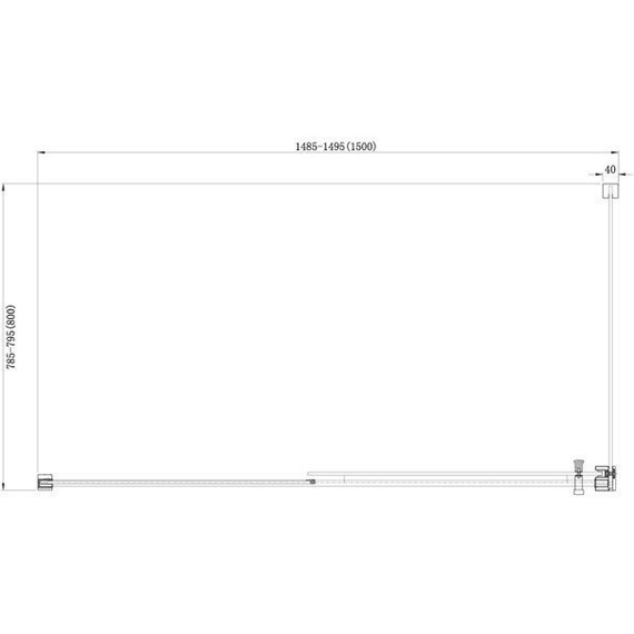 Душевое ограждение Aquanet Delta NPE1131 150x80 см (стекло 8 мм), хром/прозрачное - фото 10