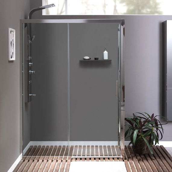 Душевое ограждение Aquanet Delta NPE1131 150x80 см (стекло 8 мм), хром/прозрачное - фото 8