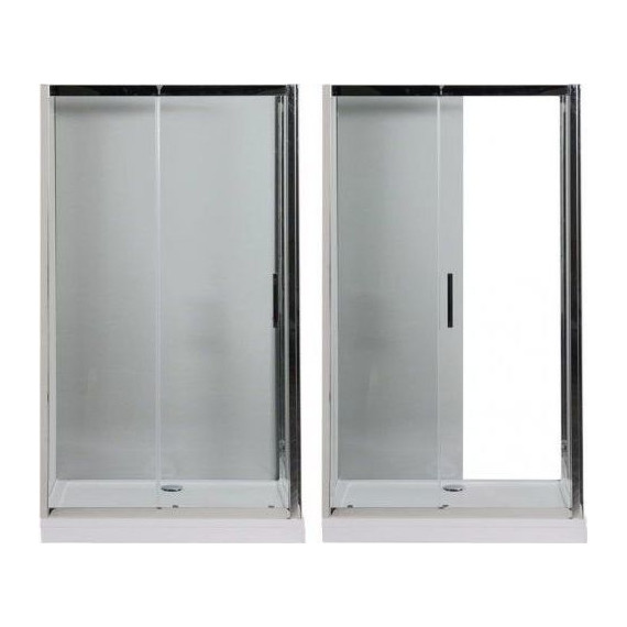 Душевое ограждение Aquanet Delta NPE1131 140x80 см (стекло 8 мм), хром/прозрачное - фото 4