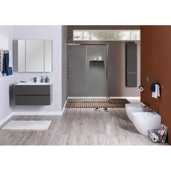 Душевое ограждение Aquanet Delta NPE1131 140x80 см (стекло 8 мм), хром/прозрачное - фото 9