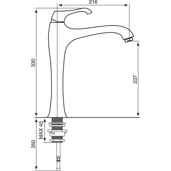 Смеситель для кухни Emmevi Ares OR76007, золото - фото 2