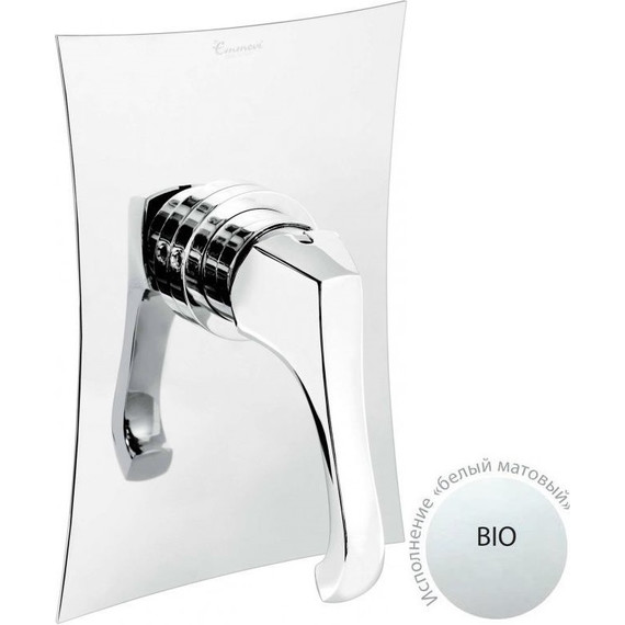 Смеситель для душа Emmevi Ares BIO76009, белый - фото 
