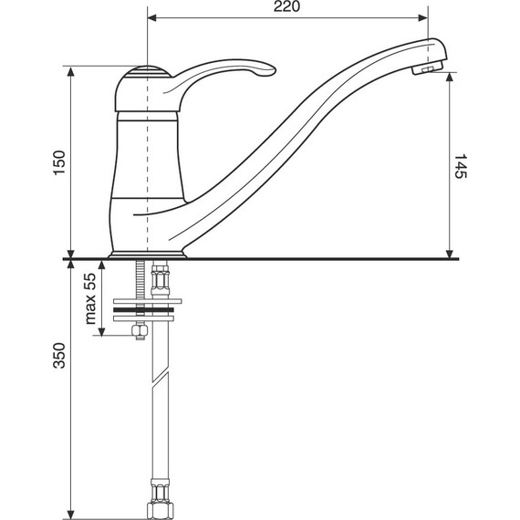 Смеситель для кухни Emmevi Harmony CR22095 - фото 2