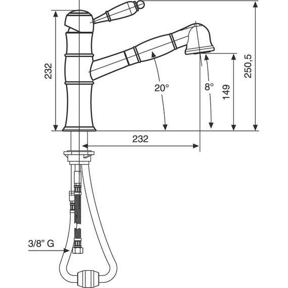 Смеситель для кухни Emmevi Laguna СR40065 - фото 2