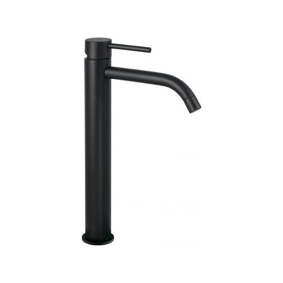 Смеситель для раковины высокий Paffoni Light LIG081NO, чёрный матовый - фото 