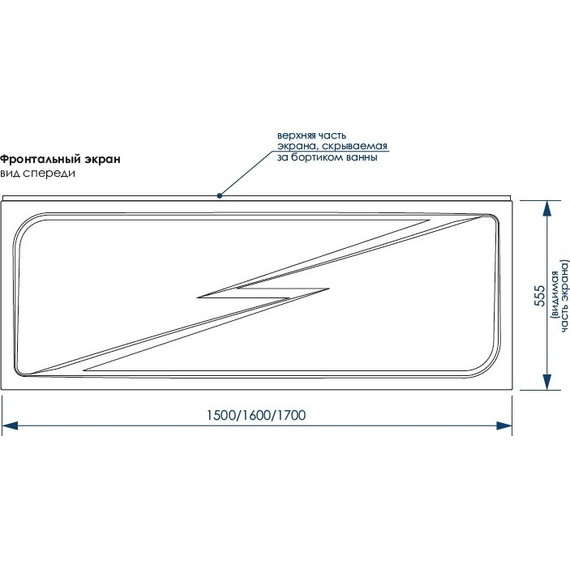 Панель фронтальная Loranto Calgary 170 см - фото 2