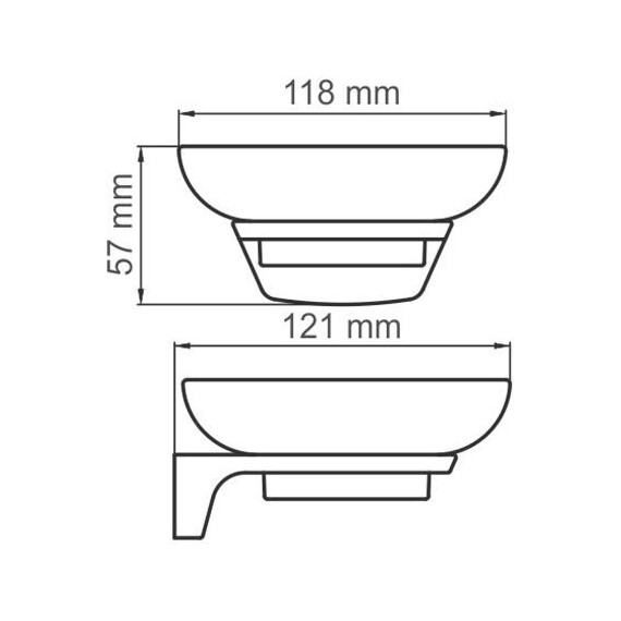 Мыльница WasserKraft Wiese Glan K-5129, цвет чёрный - фото 6