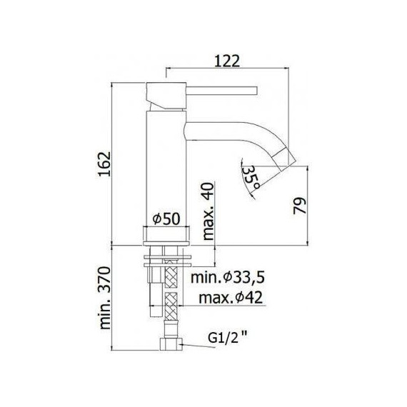 Смеситель для раковины Paffoni Light LIG071CR - фото 4