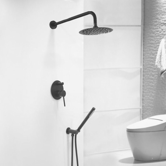 Смеситель для ванны Paffoni Light LIG018NO, чёрный матовый - фото 2