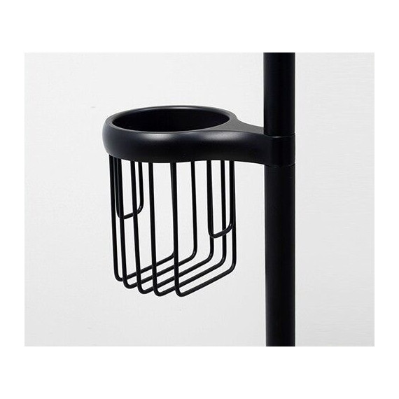 Стойка с держателем и ёршиком WasserKraft K-1264BLACK, цвет чёрный - фото 5
