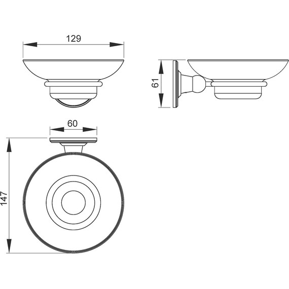 Мыльница Timo Nelson 150021/00 - фото 2