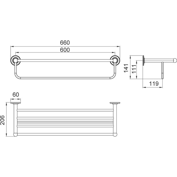 Полка для полотенец Timo Nelson 150058/00 - фото 2