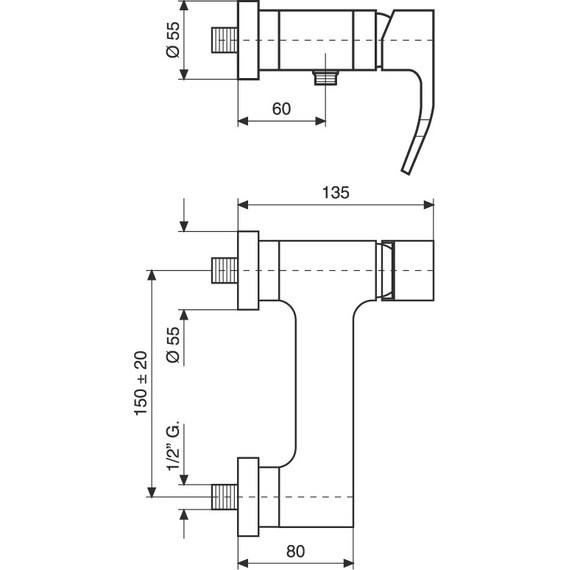 Смеситель для душа Emmevi Niagara СR74002 - фото 2