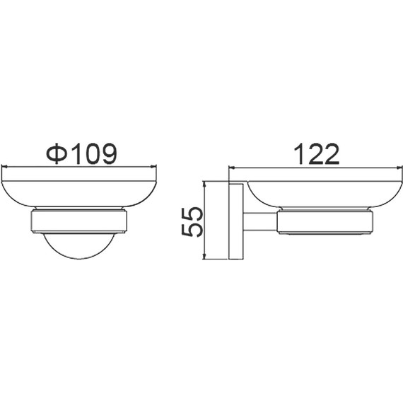 Мыльница Timo Saona 13021/03, цвет чёрный - фото 2