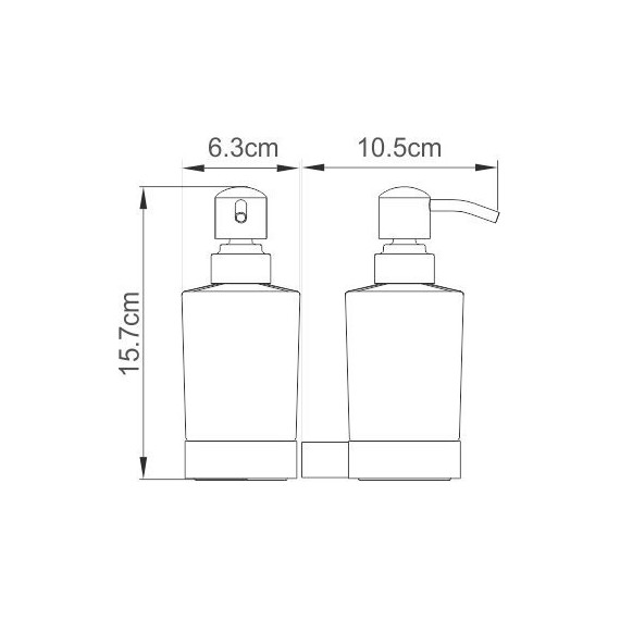 Дозатор для жидкого мыла WasserKraft Sauer K-7999, цвет золото - фото 4