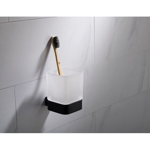 Стакан для зубных щеток Timo Selene 14033/03, цвет чёрный - фото 2
