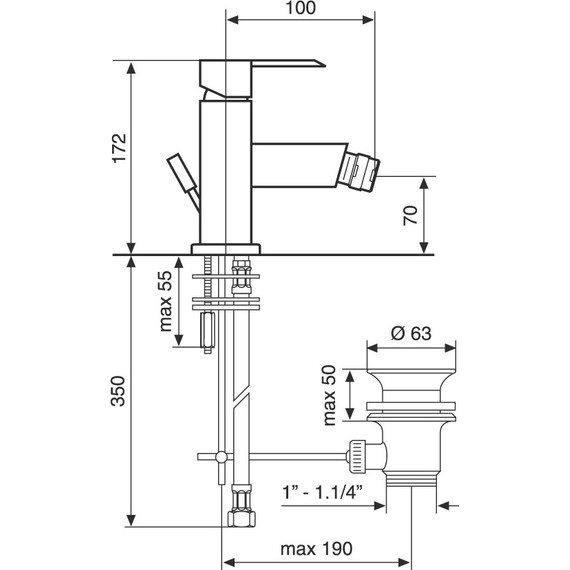 Смеситель для биде Emmevi Sicily CR38004 - фото 2