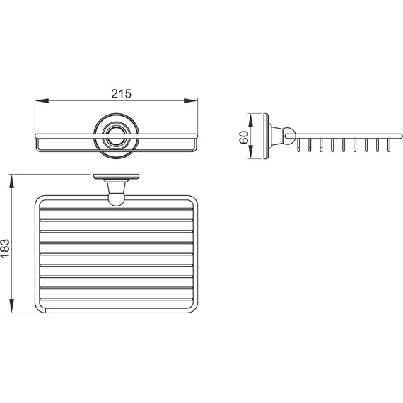 Полочка Timo Nelson 150022/00 20 см - фото 2