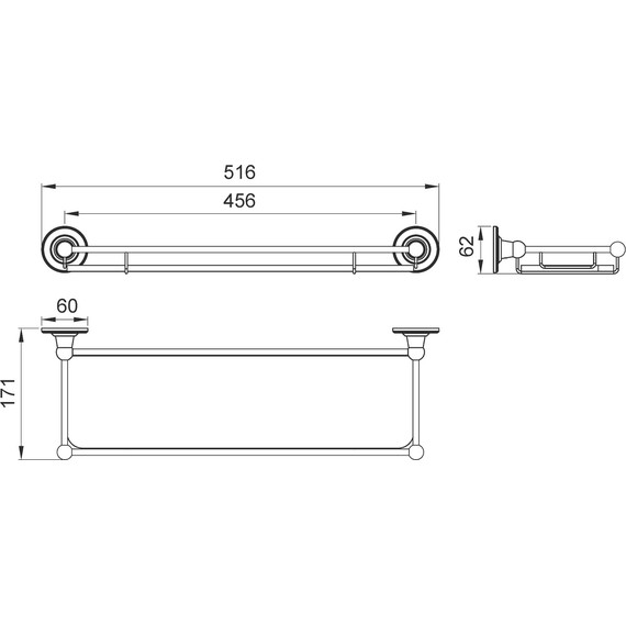 Стеклянная полка Timo Nelson 150072/00 - фото 2