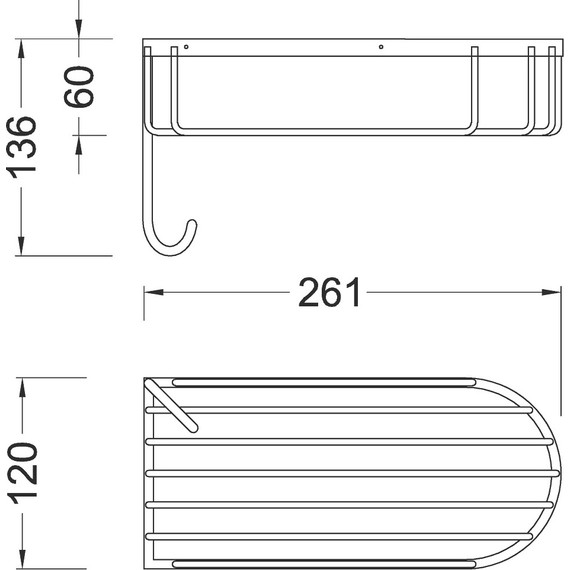 Полочка Timo Nelson 160080/02, цвет антик - фото 2