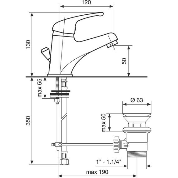 Смеситель для раковины Emmevi Winny CR95003 - фото 2