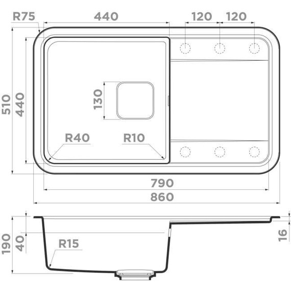Кухонная мойка Omoikiri Tasogare 86-CA 4993458, карамель, Цвет производителя: карамель - фото 3