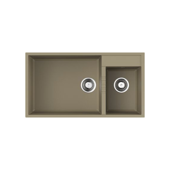 Кухонная мойка Omoikiri Tedori 85-2-U CH 4993945, шампань, Цвет производителя: шампань - фото 