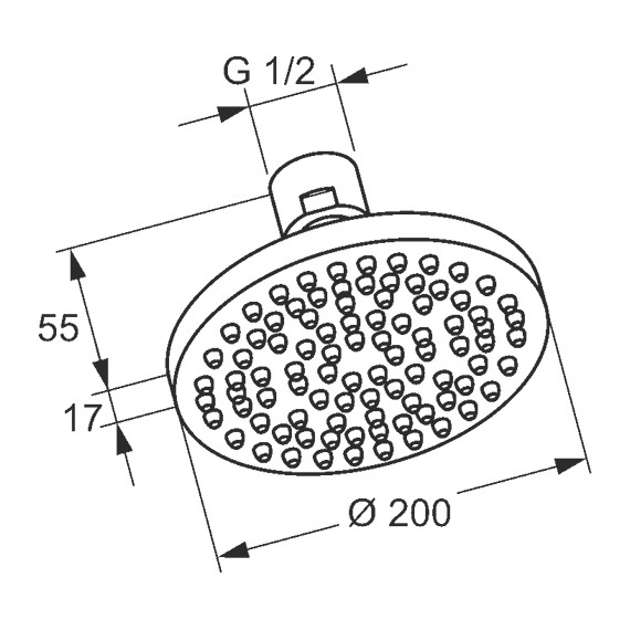 Верхний душ Kludi A-QA 6651005-00, латунь 200х200 мм - фото 3