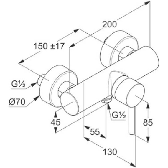 Смеситель для душа Kludi Bozz 388313976, черный - фото 3