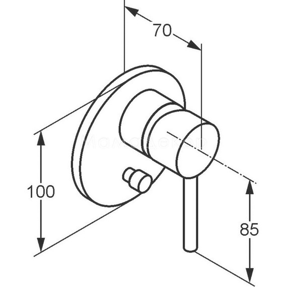 Смеситель для ванны Kludi Bozz 387163976, черный - фото 2