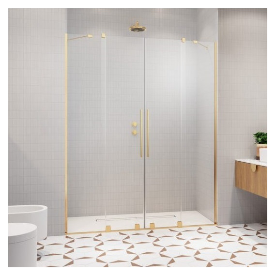 Душевая дверь Radaway Furo Gold DWD 200 см 10108538-09-01 (стекло 8 мм), золото/прозрачное - фото 