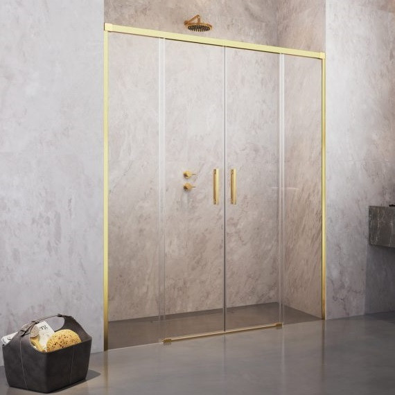 Душевая дверь Radaway Idea Gold DWD 170 см 387127-09-01, золото/прозрачное - фото 