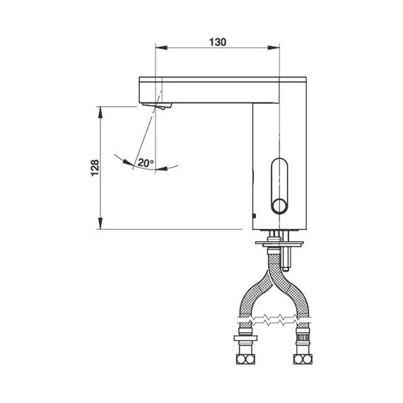 Смеситель для раковины электронный Presto So'o 56204 - фото 2