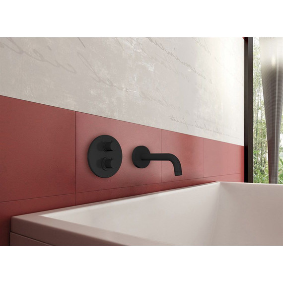 Смеситель для ванны с термостатом Paini Cox 78PZ691TH, черный - фото 3