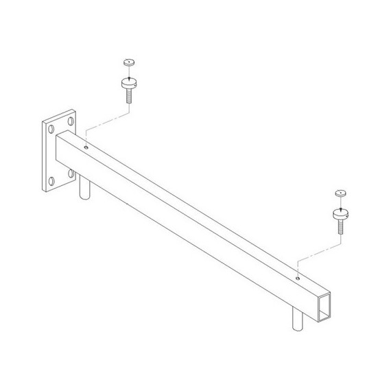 Комплект кронштейнов с полотенцедержателем для раковины Акватон Ричмонд 100 см 1A156403RD000 - фото 2