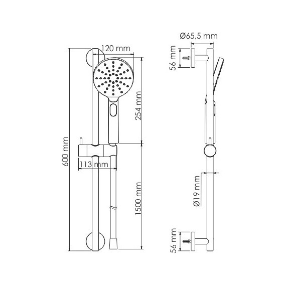 Душевой гарнитур WasserKraft A144 - фото 5