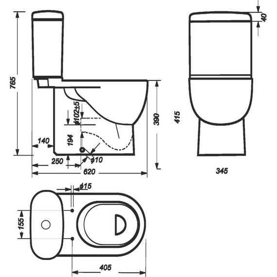 Унитаз-компакт Sanita Luxe Art Luxe WC.CC/Art/2-DM/WHT.G/S1 с крышкой микролифт - фото 15