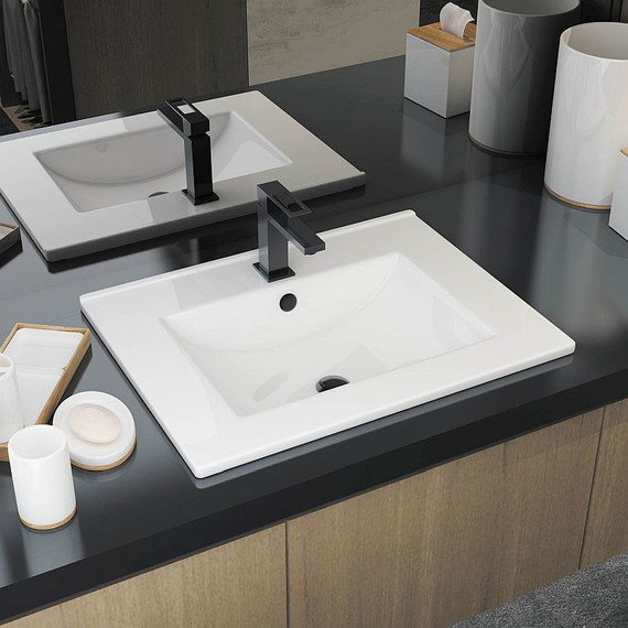 Раковина врезная Sanita Luxe QUADRO 60 см WB.FN/Quadro/60-C/WHT.G/S1 - фото 2