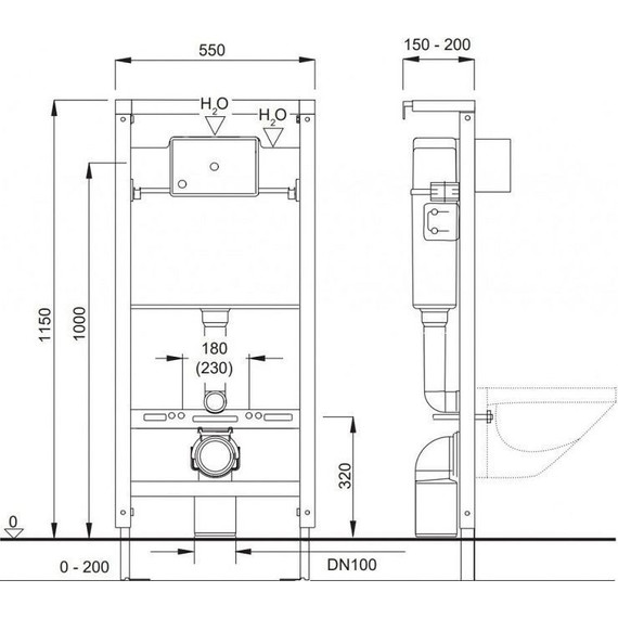 Инсталляция для унитаза Pestan Fluenta 40006356 - фото 3