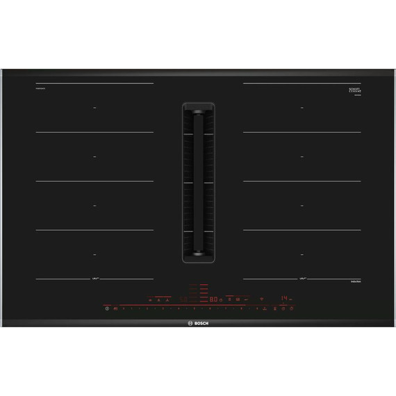 Индукционная варочная поверхность с интегрированной вытяжкой Bosch Serie 8 PXX875D67E - фото 