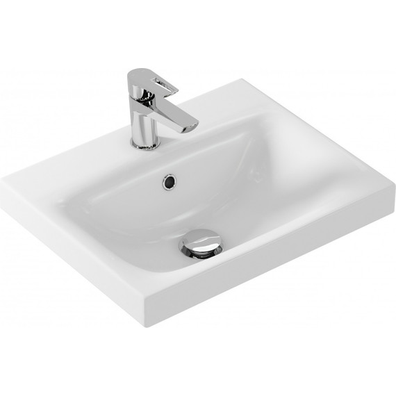 Тумба подвесная с раковиной Cersanit Moduo 50 см 64139, белый - фото 4