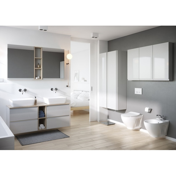 Пенал подвесной Cersanit Moduo 40 см SL-MOD/Wh, универсальный, белый - фото 7